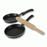 Set de 1 poêle de cuisson 14 cm en aluminium avec 1 ustensiles de cuisine sans PFAS Elo Jewel de luxe - aluminium 3176239939996