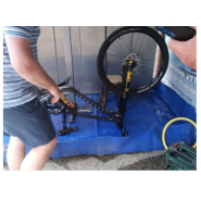 Station aire de lavage mobile VTT Cycles Vélo avec recyclage de l'eau - ATLANTIK®