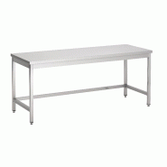 Table inox 600 ouvert en bas longueur 1000 - P7812.0140