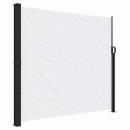 VidaXL Auvent latéral rétractable blanc 180x600 cm Modèle Helios Terrasse - 4004541