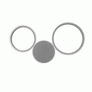 Applique murale LED Ondaluce en métal et acrylique, 32 x 52 x 4 cm, 20 W, 2000 lm, couleur argent - gris 8053488004499