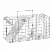 CAGE PIÈGE PIÈGE À ANIMAUX PIÈGE À NUISIBLES (TAILLE : 350 X 170 X 200 MM, MAILLES : 25 X 25 MM, ACIER (GALVANISÉ)) 14_0005715