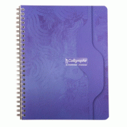 Calligraphe Lot de 5 Cahier Ligne 7000 17x22, 180p./90 feuilles 70 g/m² reliure intégrale, quadrillé 5x5 - 3210330004044