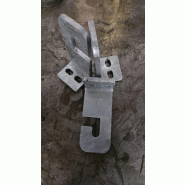 Équerre de fixation pour rouleau de retour - bande transporteuse - supportage de rouleaux axe 20 mm avec méplat 14 mm_1