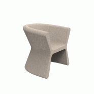 Fauteuil design in & out PAL - granit crème