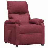Fauteuil inclinable Rouge bordeaux Tissu Modèle Quornelis - 342454