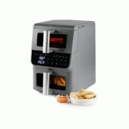 Friteuse Sans Huile - Domo - Airfryer Do550fr - Double Cuve 3.5 L + 6,5 L - 10 Programmes - 2500 W - 5411397173805 Friteuse Sans Huile - Domo - Airfryer Do550fr - Double Cuve 3.5 L + 6,5 L - 10 Programmes - 2500 W - 5411397173805