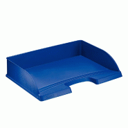 LEITZ Lot de 5 Corbeille à courrier Plus A4 paysage, en polystyrène choc, coloris bleu - bleu 52180035