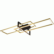 Plafonnier LED 34W 3000K 3900lm , Laiton mat - Trio - Salinas - doré 4017807487893