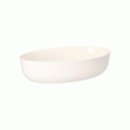 Plats repas réutilisables ovale 900 ml 5,5 cm x 13,5 cm x 20,5 cm blanc "Cella" (60 unités) PAPSTAR - blanc plastique 90386