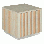 Podium 1 porte push-pull Vertigo T01 MDF naturel et érable 45x45x40cm