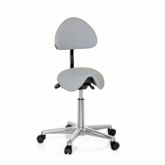 Tabouret / tabouret de travail / assise selle TOP WORK 20 polyuréthane gris hjh OFFICE - gris plastique 608920