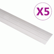 Vidaxl profils de sol 5 pcs aluminium 134 cm doré 146813