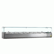 Vitrine réfrigérée GN1/4 VK33-200 Inox L2000mm 16511 TEFCOLD