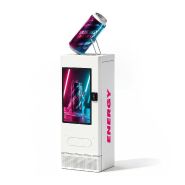 Distributeurs automatiques de boissons énergisantes - vérification de l'âge intégrée, distribution responsable et automatisée