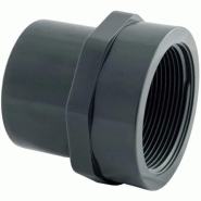 Embout PVC fileté mâle à coller - Référence 01NIFV016A - Diamètre 016x1/4"