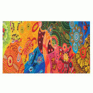 Excelsa runner de table Aboriginal coton 45x140 cm multicolore - multicolore textile 65729