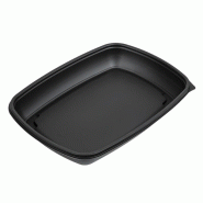 Grandes barquettes alimentaires rectangulaires micro-ondable - 1350ml - Lot de 150 | Fastpac