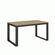 Itamoby Table Extensible 90X160/420 Cm Tecno Evolution Chêne Nature Structure Anthracite - marron VE165TATECEVO-QN-AN