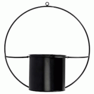 Jardinière déco ronde d'intérieur en métal noir Fixation murale Esschert Design - noir 8714982205415 Jardinière déco ronde d'intérieur en métal noir Fixation murale Esschert Design - noir 8714982205415