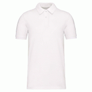 KARIBAN Polo piqué Bio180 homme Blanc 3XL 100% Coton - XXXL blanc 3663938223018