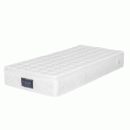 Merax Matelas à ressorts, matelas en mousse froide 7 zones, ressorts ensachés, 90x200 cm, niveau de dureté H3, hauteur 25 cm, certifié Oeko-Tex -