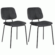 METRO PROFESSIONAL Chaise de restaurant rembourrée, Estora, acier/plastique, gris, 2 unités - gris multi-matériau 4894665517357 METRO PROFESSIONAL Chaise de restaurant rembourrée, Estora, acier/plastique, gris, 2 unités - gris multi-matériau 4894665517357