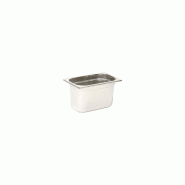 Plateau gastronorme Comas GN 1/4 CM.26,5 x 16,2 x 20 cm en acier inoxydable 18/10 - gris Acier inoxydable 18/10 8425734105906