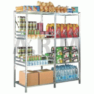 Rayonnage galvanisé à tablettes pour réserve sèches