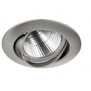 Spot luminaire encastré orientable nix à équiper d'une ampoule gu 10 gu5.3 50w coloris nickel mat