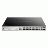 Switch PoE D-Link DGS-3130-30PS/E à 30 ports, empilable Gigabit PoE Layer 3 (SI) - argenté DGS-3130-30PS/E