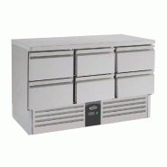 Table réfrigérée de 6 tiroirs ventilé profondeur 700 - P7950.0113