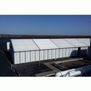 Tente de stockage fermée en aluminium - Structure fixe - Couverture en panneau sandwich - Dimensions flexibles_1