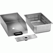Tiroir avec filtre en inox pour éplucheurs de pommes de terre | Fimar - CCF_0
