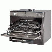 Diamond - Four-BBQ à charbon, GN 1/1 + GN2/4 (75 Kg/h)/Inox - réf. CBQ-075/SS - gris AKS-CBQ-075/SS