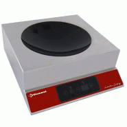 Diamond - Plaque à induction "wok" 3500 watt, touches sensitives - réf. WOKI-35/DH - gris inox AKS-WOKI-35/DH