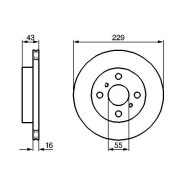 Disque de frein Bosch 0986478491 - ventilé intérieur - boîte de 2 disques - 4 trous - épaisseur 15,9 mm Disque de frein Bosch 0986478491 - ventilé intérieur - boîte de 2 disques - 4 trous - épaisseur 15,9 mm