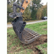 Fléco forestier godet râteau pour pelle de 13 à 24 tonnes