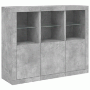 Helloshop26 - Buffet bahut commode armoire meuble de rangement organisateur cuisine salle de séjour salon avec lumières LED 3 pcs 02_0037223 - 30002 Helloshop26 - Buffet bahut commode armoire meuble de rangement organisateur cuisine salle de séjour salon avec lumières LED 3 pcs 02_0037223 - 30002