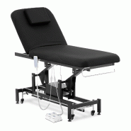 Helloshop26 - Table de massage professionnelle électrique lit de massage table de soin kiné 2 moteurs 200 kg noir 14_0007752 - 3001329099789