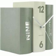 Horloge 3 livres Book vert Karlsson - vert 8714302697180