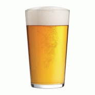 Lot de 24 verres à bière coniques 285 ml en verre trempé avec certification CE