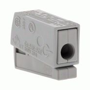 Lot de 6 bornes de service pour luminaires S224 - Connecteurs rapides - Conducteurs rigides 2.5mm² max - Gris - Wago Lot de 6 bornes de service pour luminaires S224 - Connecteurs rapides - Conducteurs rigides 2.5mm² max - Gris - Wago