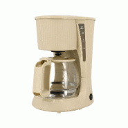 Menastyl - Cafetiere 12 Tasses 1.5l En Polypropylene Creme Strie - 3256391043998