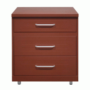 Oviala Business Oviala Meuble de cuisine extérieure 3 tiroirs en acier 96 x 81 x 66 cm cm brique - marron acier 114149