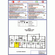 Plan d'évacuation pour chambre d'hôtel