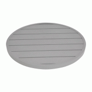 Plateau de table rond en aluminium gris clair 580 mm | Bolero - FX038