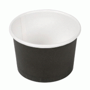 Pot en carton 70ml Ø6/5x4cm noir - par 1000