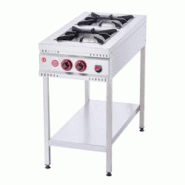 Romux® Cuisinière à Gaz 2 Feux 50x90 cm avec Armoire Vertical en Acier Inoxydable avec Régulateur de Flamme et Thermocouple | Réchaud à Gaz Buta Romux® Cuisinière à Gaz 2 Feux 50x90 cm avec Armoire Vertical en Acier Inoxydable avec Régulateur de Flamme et Thermocouple | Réchaud à Gaz Buta