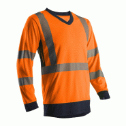 T-shirt haute visibilité somo manches longues orange/marine taille xl - COVERGUARD - 5som17r0xl - 867105